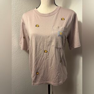 NWT Carhartt Light Tan Logo T-Shirt